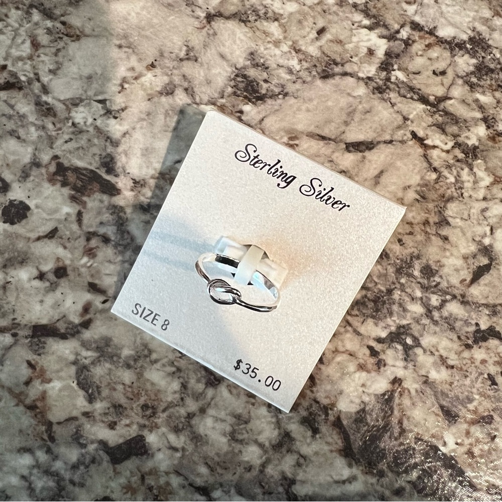 NWT Sterling Silver Knot Ring - size 8